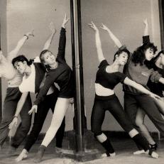 Ensayos de danza contemporánea en el Centro Cultural Areu Crespo, 1988-1990. 