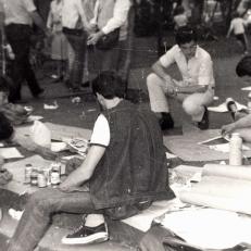 Actividad artística organizada por estudiantes de la UNaM, 2003 aprox.