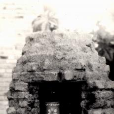 Horno del taller de escultura en el patio interno del Centro Cultural Areu Crespo, 1988-1990.