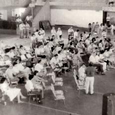 Asamblea Universitaria en el estadio del Club Tokio de Posadas. Año 1986.