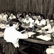 Reunión del Honorable Consejo Superior UNaM, 1984.