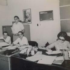 Primeros nodocentes Rectorado UNaM,  Posadas, 1973 aprox.